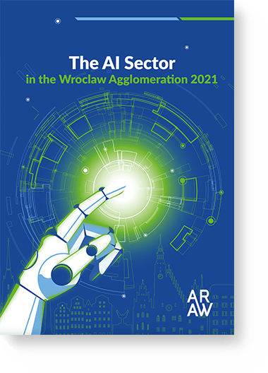 Okładka raportu 'The AI Sector in the Wroclaw Agglomeration 2021'