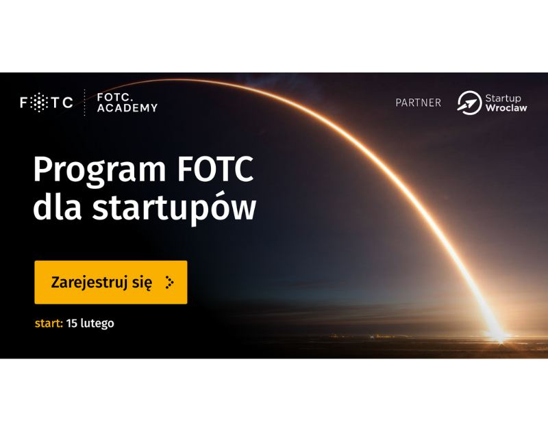 baner programu mentoringowego FOTC dla startupów