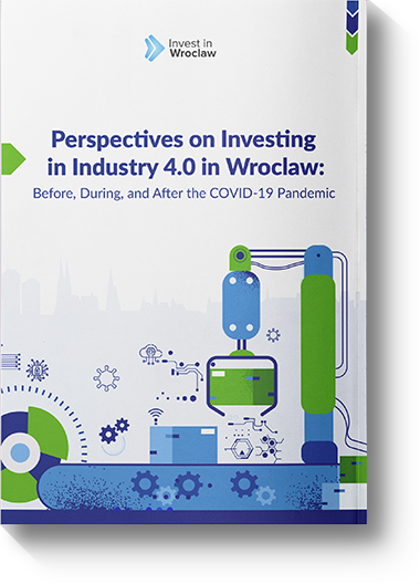 Perspectives on Investing in Industry 4.0 in Wroclaw: Before, During, and After the COVID-19 Pandemic - okładka raportu.